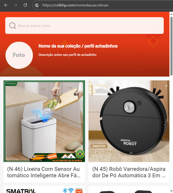 Afiliados Shopee como criar coleções