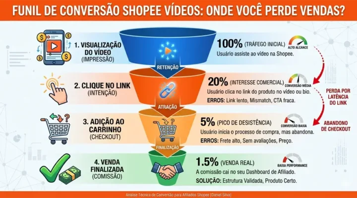 Taxa de Conversão na Shopee: 5 Erros que Matam suas Vendas de Afiliado