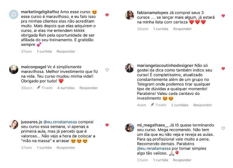 Curso Canvaflix depoimento de alunos