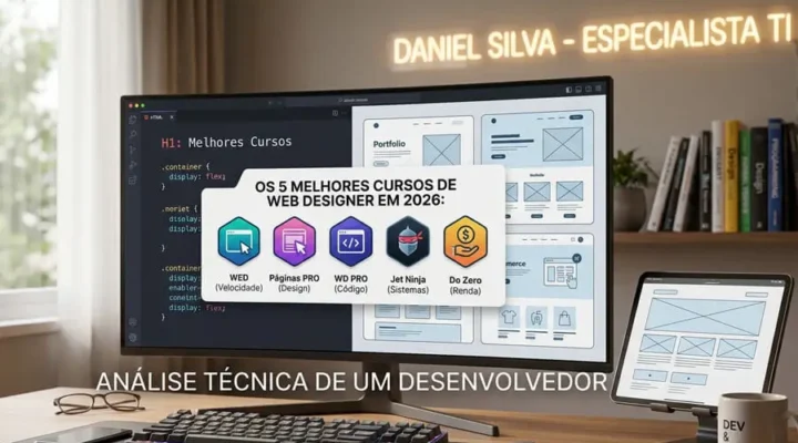 Os 5 Melhores Cursos de Web Designer em 2026: Completo, Atualizado e com Certificado