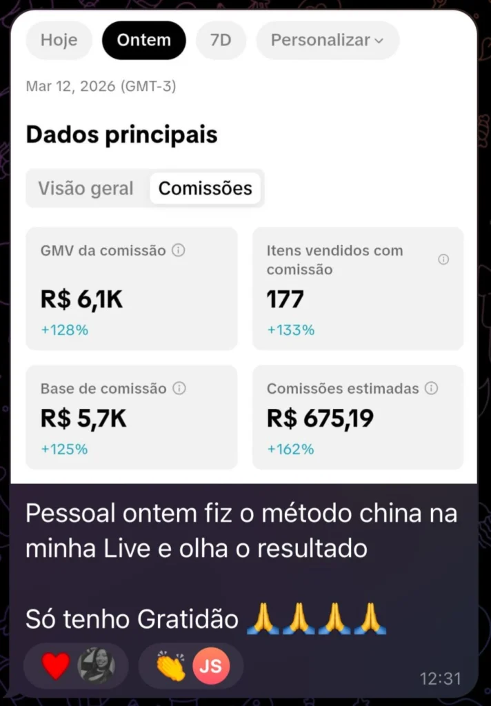 Alunos do curso TikTok Shop