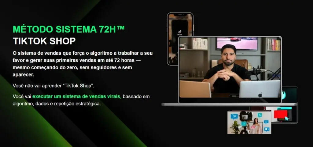 Captura site curso Método Sistema 72H™ (Allan Alexandre)